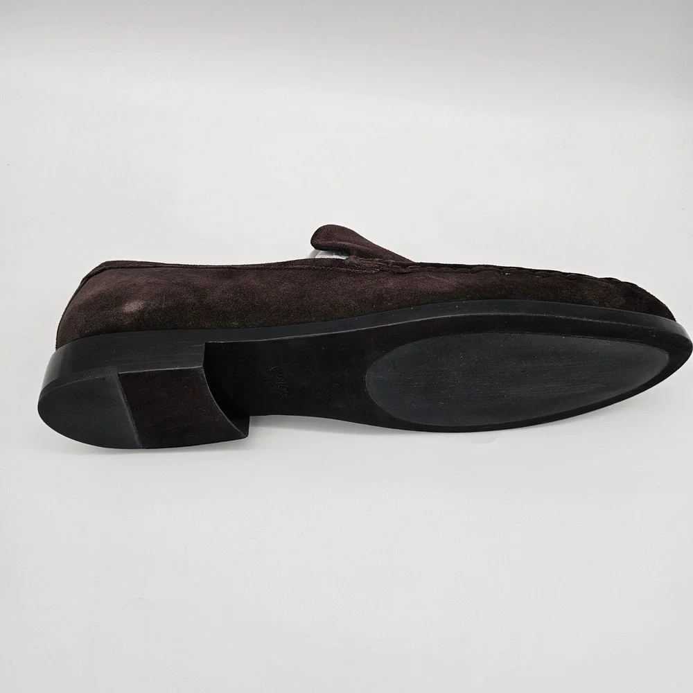 Vince Men's Miles Suede Moccasin-style Loafer‎ Slip on Shoes Cocoa Brown 9.5 M